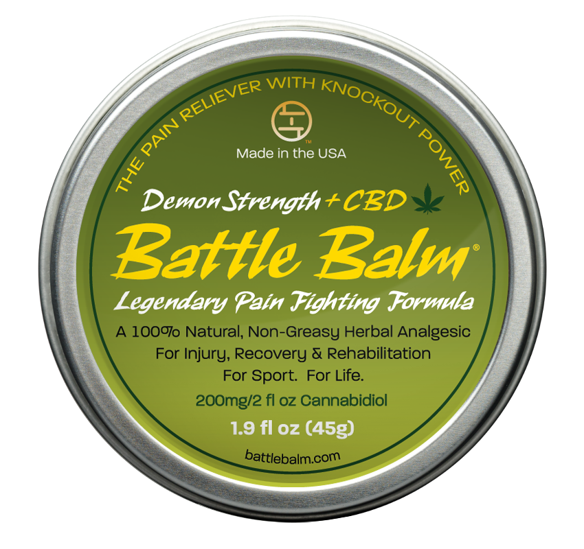 Get Battle Balm Demon Strength. The strongest all natural and organic pain cream with CBD we offer.