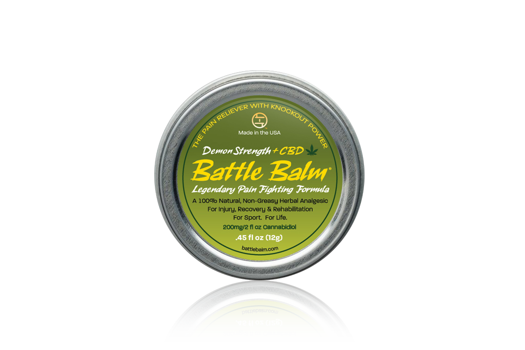 Battle Balm Demon Strength + CBD Cannabidiol Personal Size All-Natural Topical Pain Relief Cream Balm for Arthritis & More