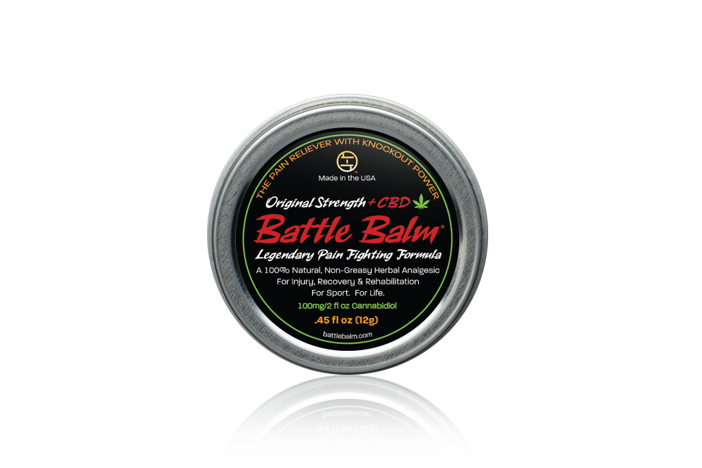 Battle Balm Original Strength + CBD Cannabidiol Personal Size All-Natural Topical Pain Relief Cream Balm for Arthritis & More